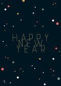 Neujahrskarte Happy New Year