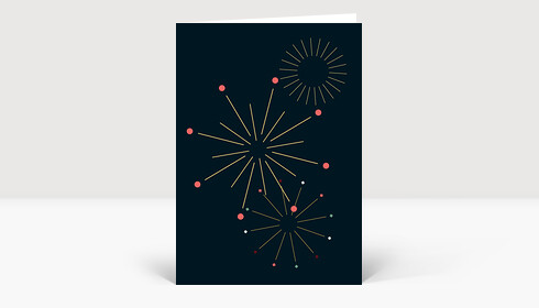 Neujahrskarte Böller
