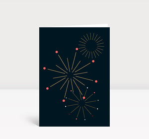 Neujahrskarte Böller