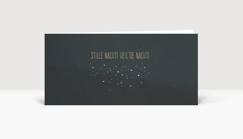 Weihnachtskarte Stille nacht! heil'ge nacht! DIN Lang