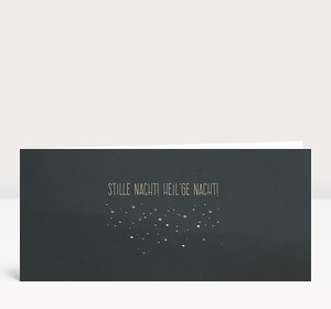 Weihnachtskarte Stille nacht! heil'ge nacht! DIN Lang