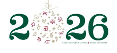 Weihnachtskarte Weihnachtskugel 2026 grün