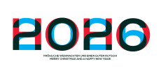 Weihnachtskarte HOHO 2616 Blau-Rot