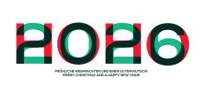 Weihnachtskarte HOHO 2616 Rot-Grün
