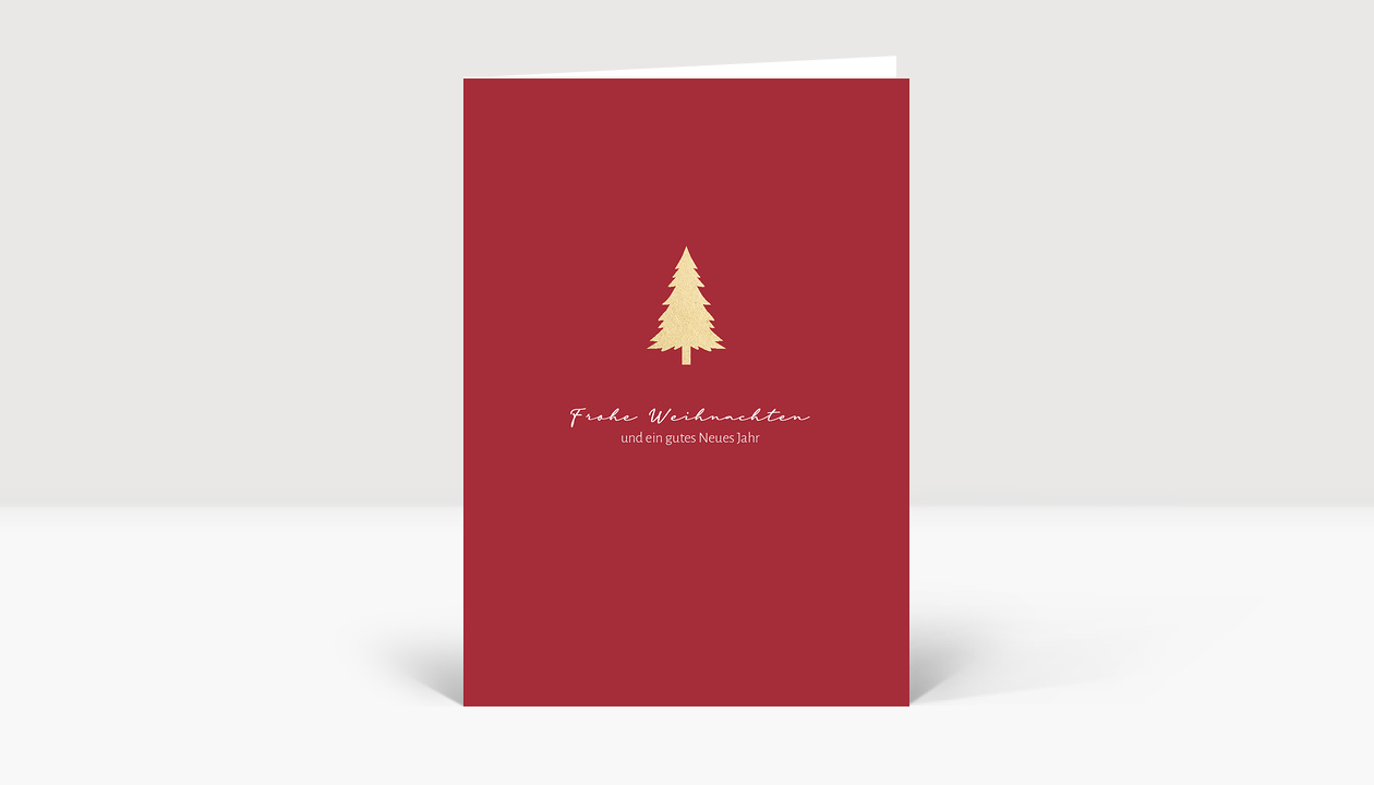 Weihnachtskarte Für Enkel – Rotes Oldtimer-Design Mit Weihnachtsbaum, 23x15 Cm, Festlicher Gruß