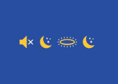 Weihnachtskarte Stille Heilige Nacht Blau