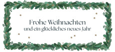 Weihnachtskarte Festlich Gerahmt