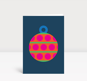 Weihnachtskarte Kugel No. 3