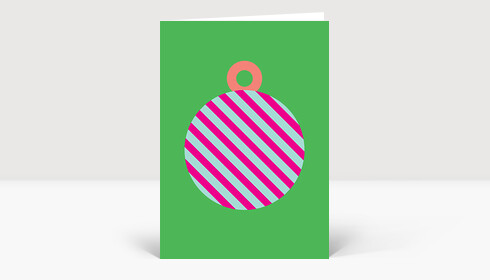 Weihnachtskarte Kugel No. 1