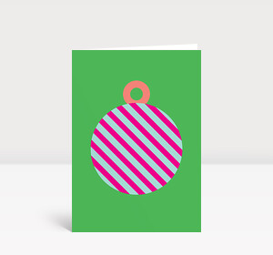 Weihnachtskarte Kugel No. 1