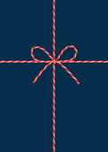 Weihnachtskarte Geschenkkarton Blau