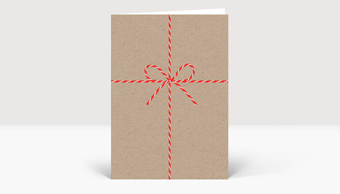 Weihnachtskarte Geschenkkarton