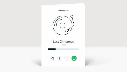 Weihnachtskarte Dauerschleife