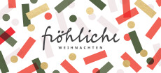 Weihnachtskarte Festtagskonfetti