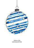 Weihnachtskarte Funkelnd Blau