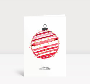 Weihnachtskarte Funkelnd Rot