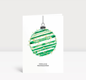 Weihnachtskarte Funkelnd Grün