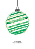 Weihnachtskarte Funkelnd Grün