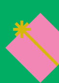 Weihnachtskarte Schön in Pink verpackt