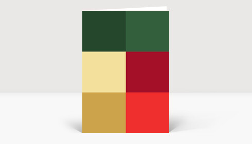 Weihnachtskarte Farbcode Weihnachtsbaum
