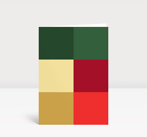 Weihnachtskarte Farbcode Weihnachtsbaum
