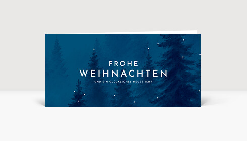 Weihnachtskarte Weihnachtsleuchten