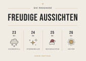 Weihnachtskarte Freudige Aussichten