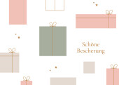 Weihnachtskarte Schöne Bescherung