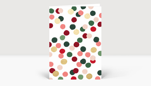 Weihnachtskarte Merry Dots