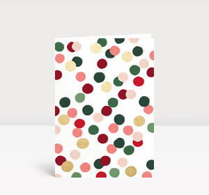 Weihnachtskarte Merry Dots