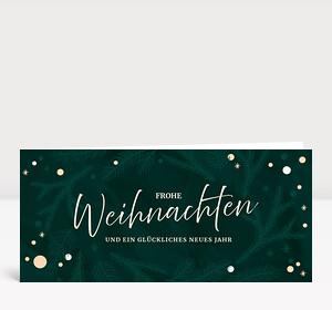Weihnachtskarte Weihnachtlich Grün
