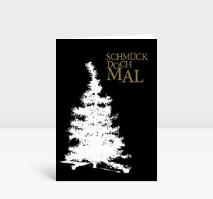 Weihnachtskarte Schmück doch mal 2